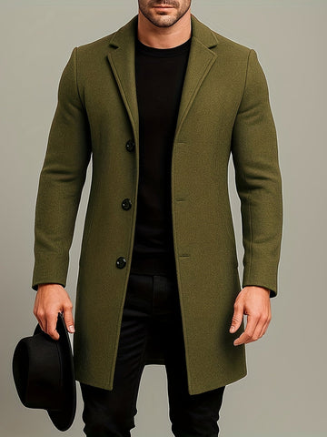 Finlay | Men's Wool Blend Single Breasted Overcoat