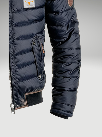 Arthur | Men's Stand Collar Quilted Puffer Bomber Jacket