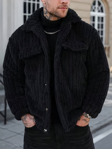 Rhys | Men's Fleece Corduroy Trucker Jacket