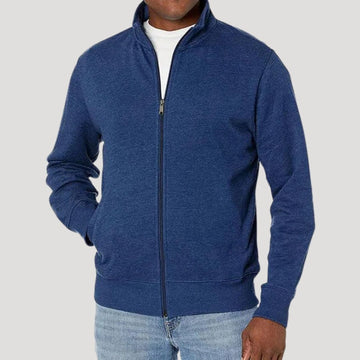 Mason | Men's Zip Through Stand Collar Sweatshirt Jacket
