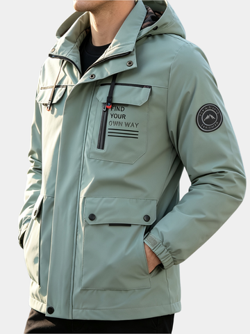 Marphy | Men's Zip Front Hooded Field Parka Jacket