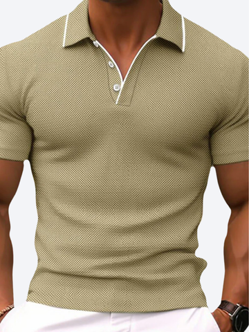 Maniac | Men's Tipped Short Sleeve Knitted Polo Shirt