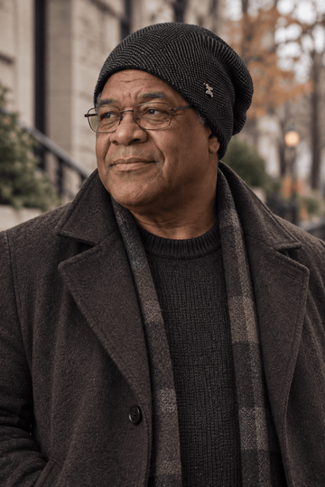 Max | Men's Chevron Knit Fleece Lined Beanie Hat