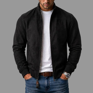 Vence | Men's Stand Collar Full Zip Bomber Jacket
