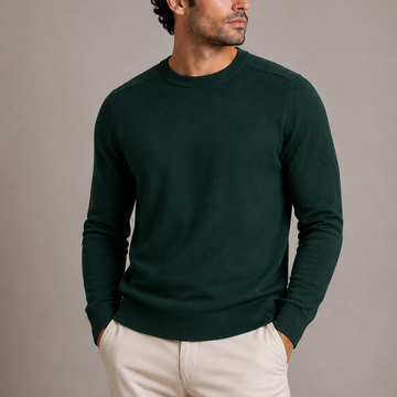 Tristan | Men's Fine Knit Crew Neck Jumper