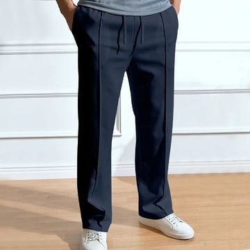 Laurent | Men's Pintuck Pleated Drawstring Trousers