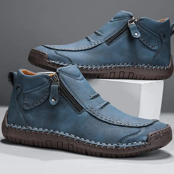 Rowan | Men's Leather Orthopaedic Side Zip Ankle Boots