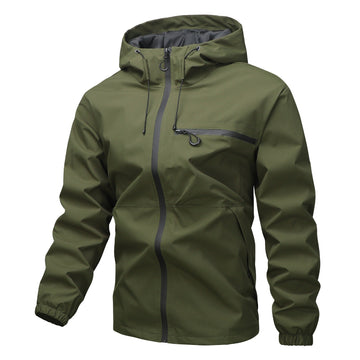 Peter | Men's Chest Zip Showerproof Hooded Softshell Jacket