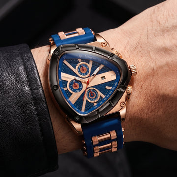Montero | Men's Triangle Chronograph Silicone Watch
