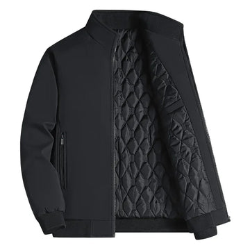 Mevo | Men's Quilted Lined Stand Collar Waterproof Rain Jacket