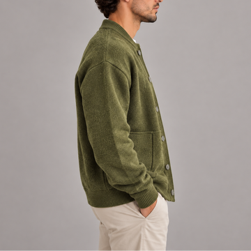 Felix | Men's Textured Knit Button Up Cardigan
