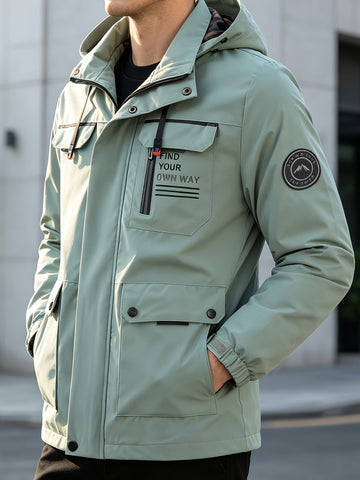 Marphy | Men's Zip Front Hooded Field Parka Jacket