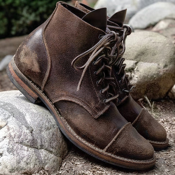 Damien | Men's Vintage Lace Up Leather Boots
