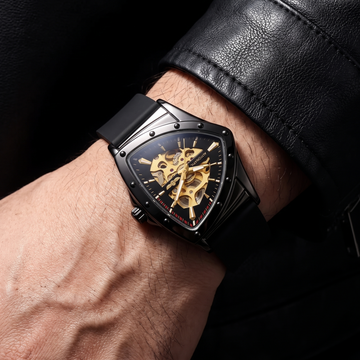 Chester | Men's Silicone Triangle Automatic Skeleton Watch