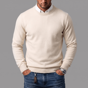 Lauris | Men's Fine Knit Crew Neck Jumper
