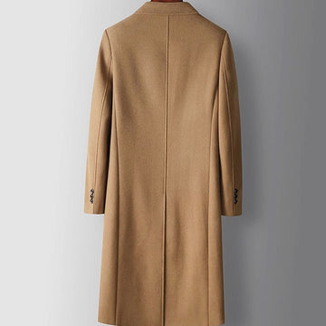 Daniel | Men's Double Breasted Wool Tailored Long Overcoat