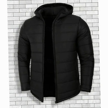 James | Men's Quilted Hooded Coated Puffer Jacket
