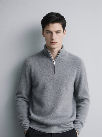 Gary | Men's Fine Knit Longline Crew Neck Jumper