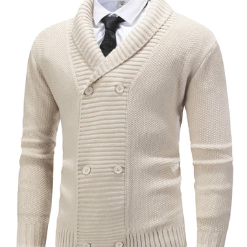 Hugh | Men's Open Front Longline Knit Cardigan