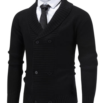Hugh | Men's Open Front Longline Knit Cardigan