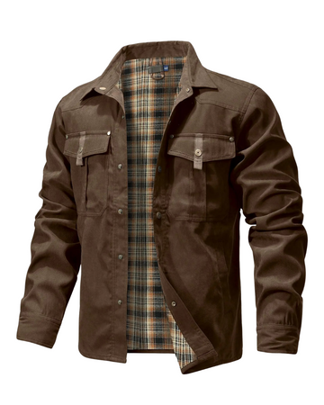 Ethan | Men's Checked Lined Western Shirt Jacket