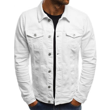 Rowan | Men's Chest Pockets Denim Trucker Jacket