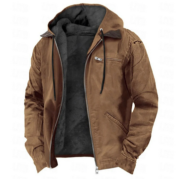 Arthur | Men's Fleece Lined Hooded Canvas Jacket